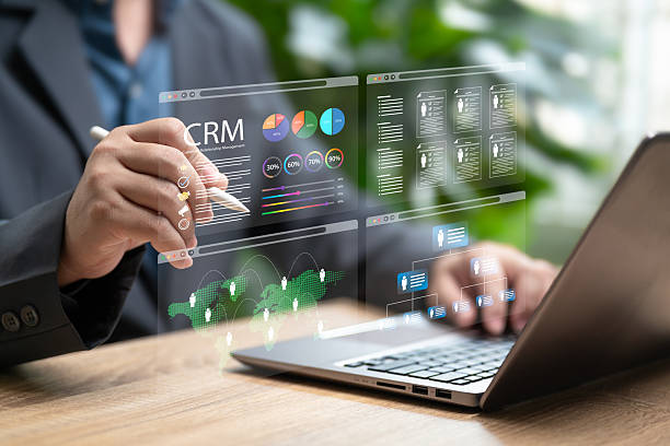 CRM Dashboard with Analytics Displayed